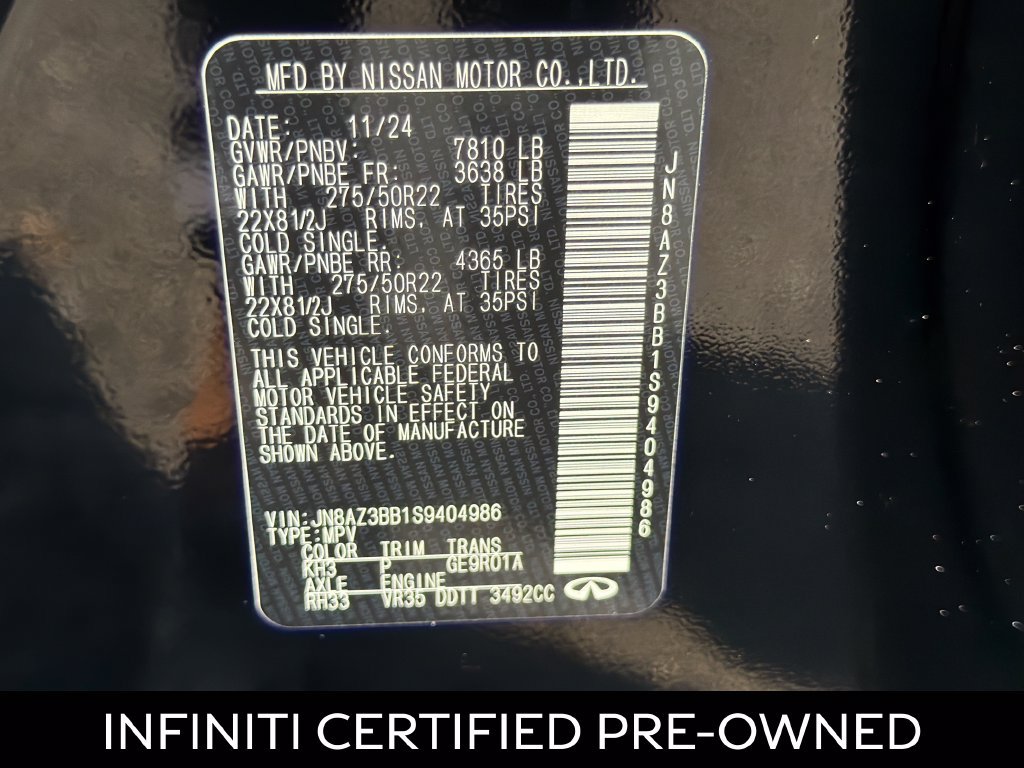 Certified 2025 INFINITI QX80 Luxe AWD/4WD image 25