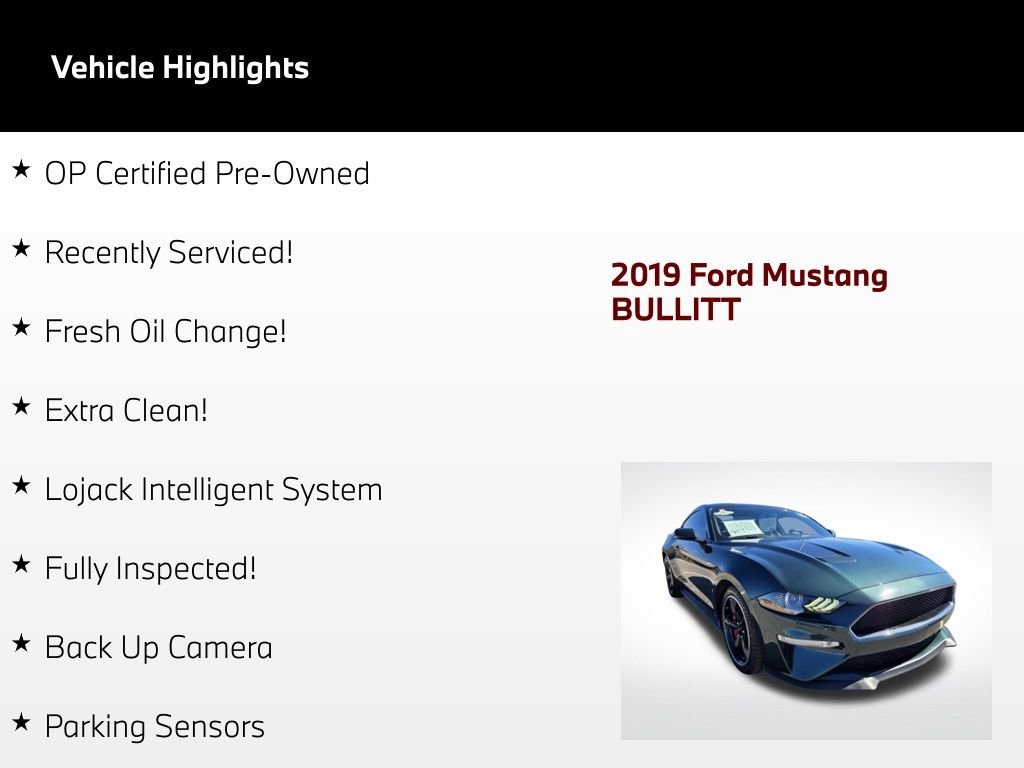 Used 2019 Ford Mustang Bullitt w/ Bullitt Electronics Package RWD video 2