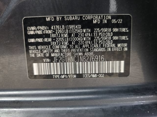 Used 2022 Subaru Crosstrek 2.5i Limited w/ Moonroof Package 2 AWD/4WD image 33