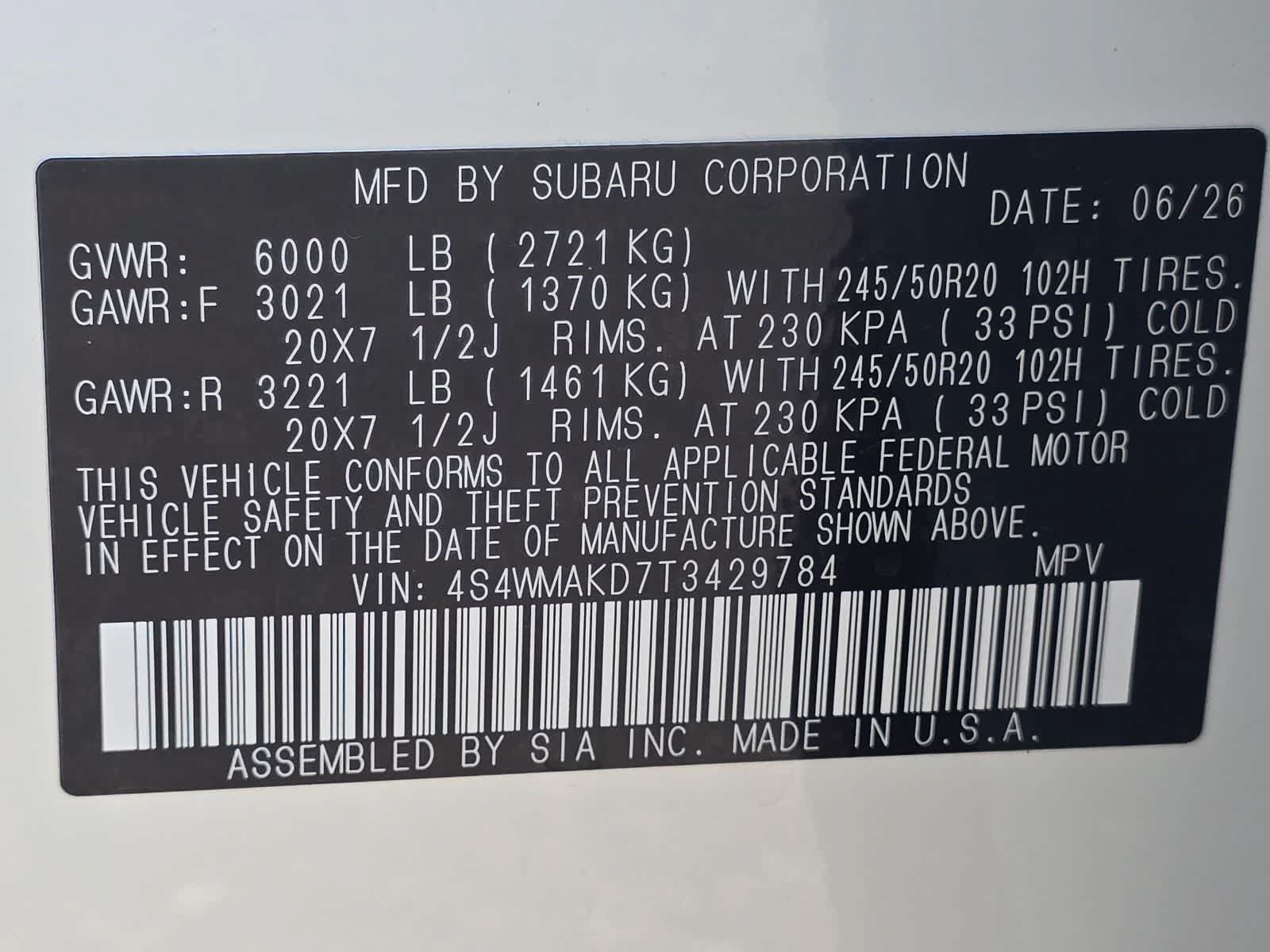 New 2026 Subaru Ascent Touring AWD/4WD image 31