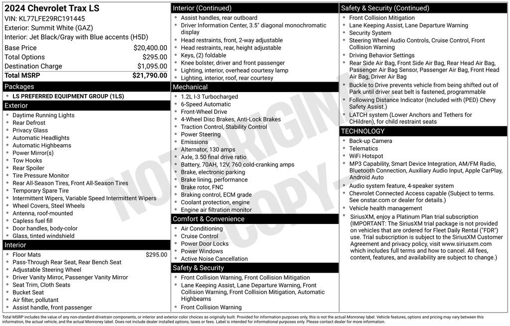 Certified 2024 Chevrolet Trax LS FWD image 34