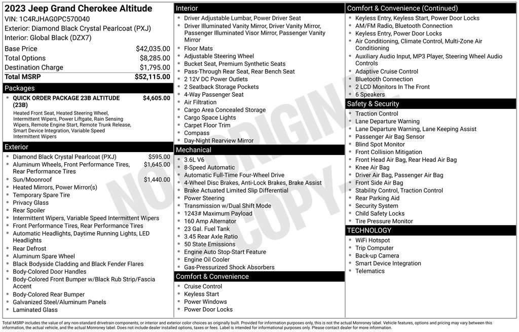 Used 2023 Jeep Grand Cherokee Altitude image 15