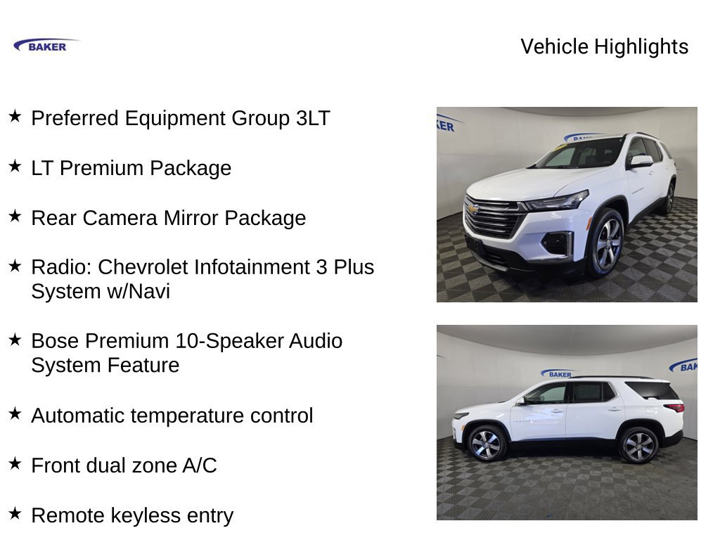 Certified 2023 Chevrolet Traverse LT w/ LT Premium Package AWD/4WD image 4