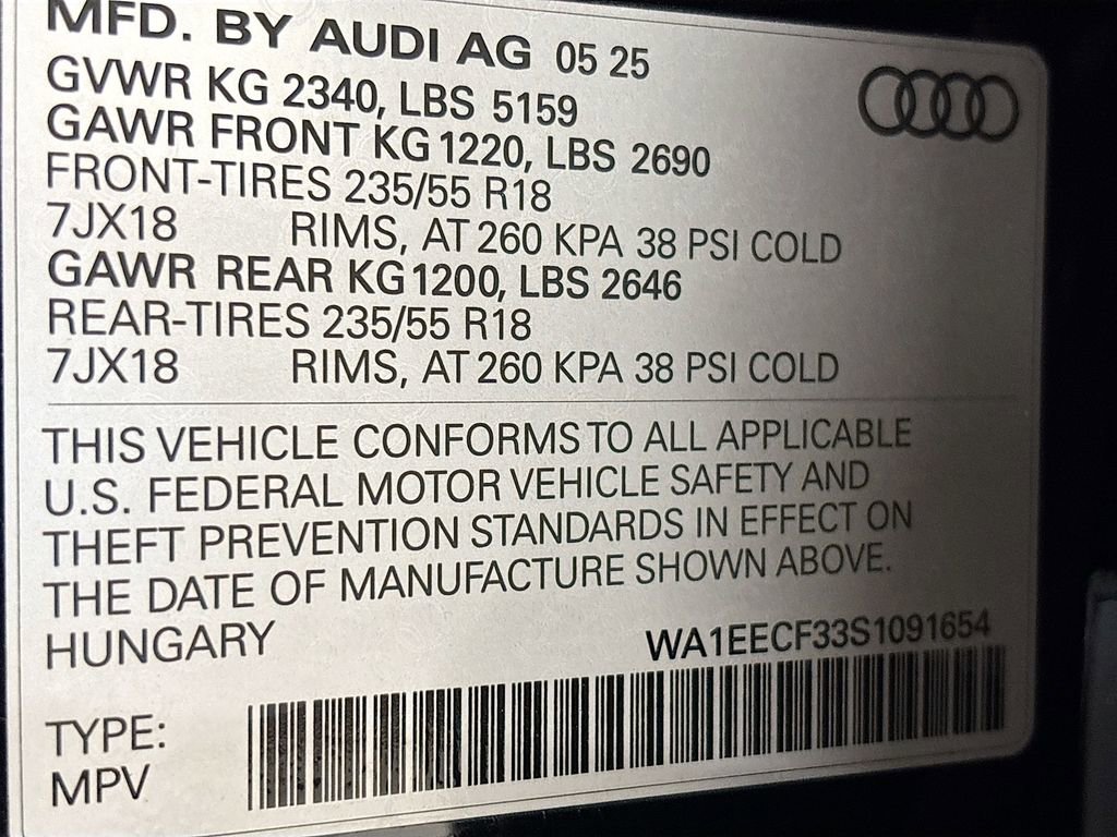 New 2025 Audi Q3 2.0T Premium Plus image 25