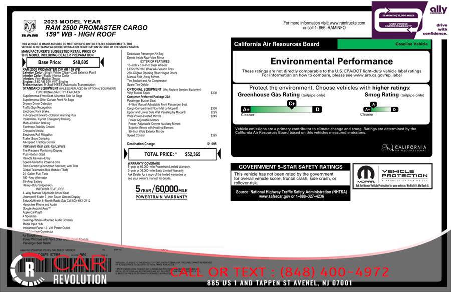 Used 2023 RAM ProMaster 2500 FWD image 9