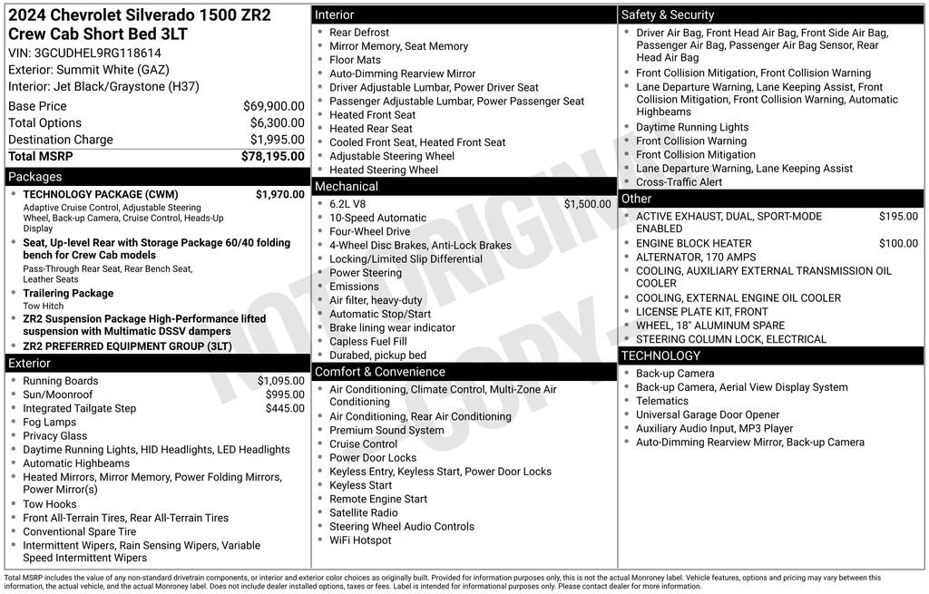 Used 2024 Chevrolet Silverado 1500 ZR2 w/ Technology Package image 42