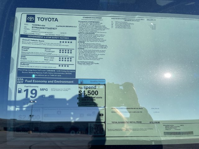 New 2026 Toyota Tundra Platinum AWD/4WD image 20