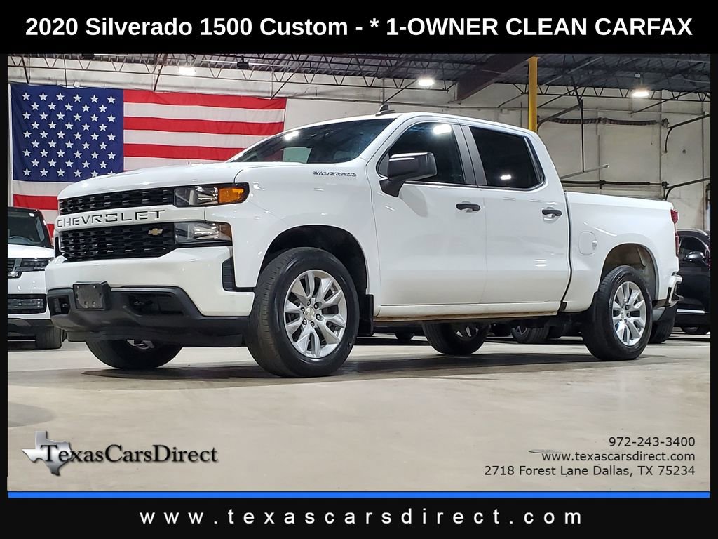 Used 2020 Chevrolet Silverado 1500 Custom w/ Custom Value Package RWD image 1