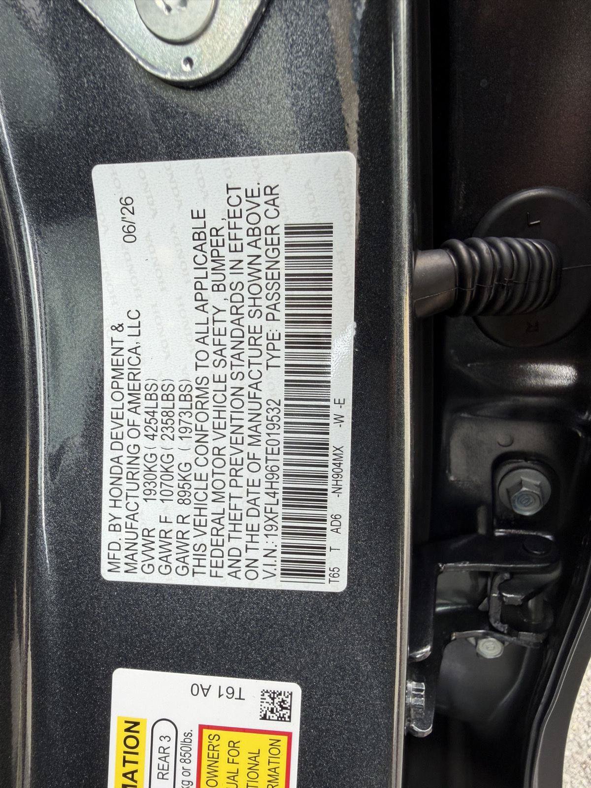 New 2026 Honda Civic Sport Touring image 33