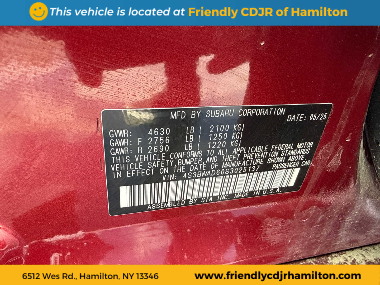 Used 2025 Subaru Legacy Premium w/ Popular Package #1A image 16