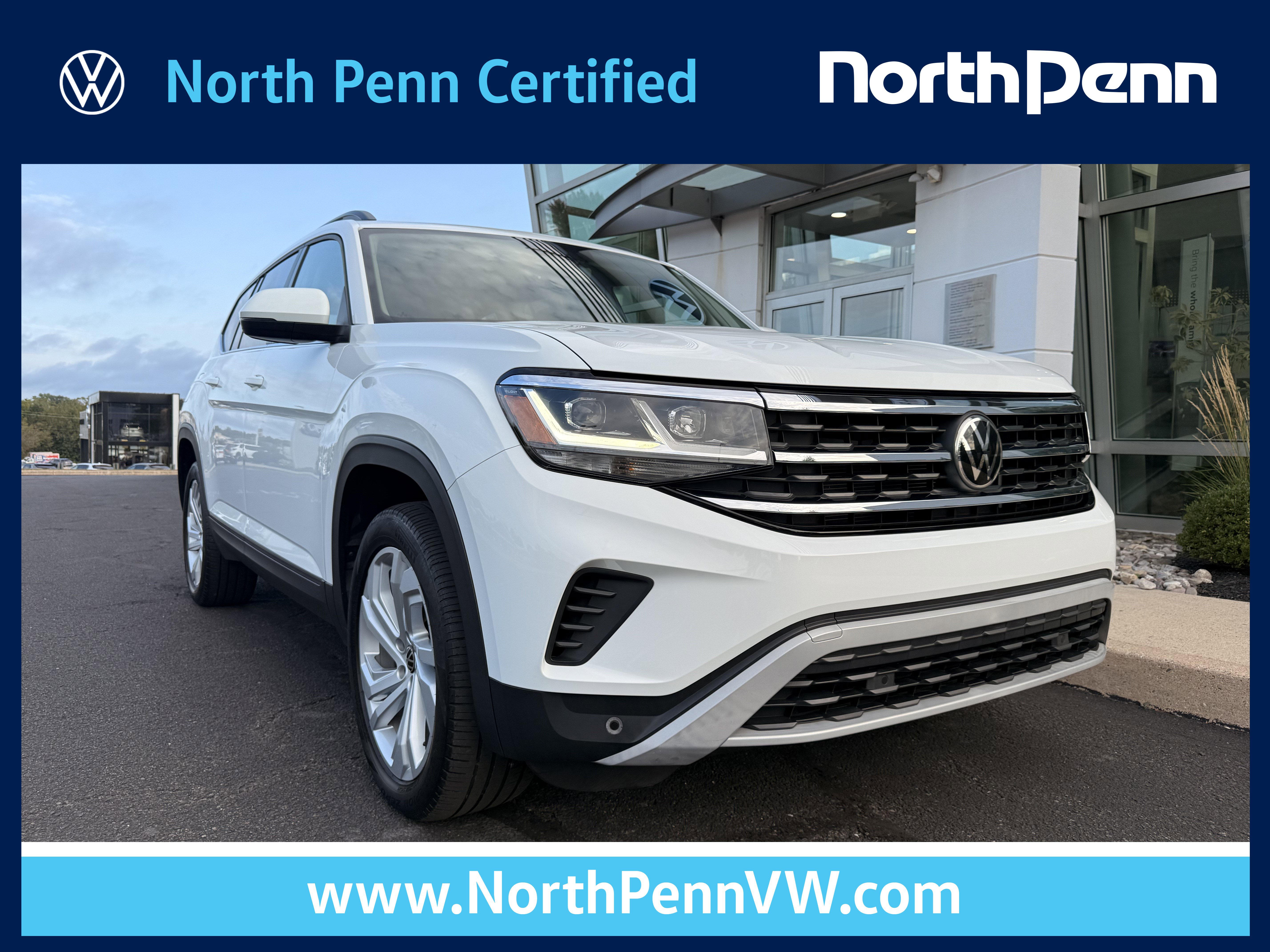 Used 2022 Volkswagen Atlas SE w/ Panoramic Sunroof Package