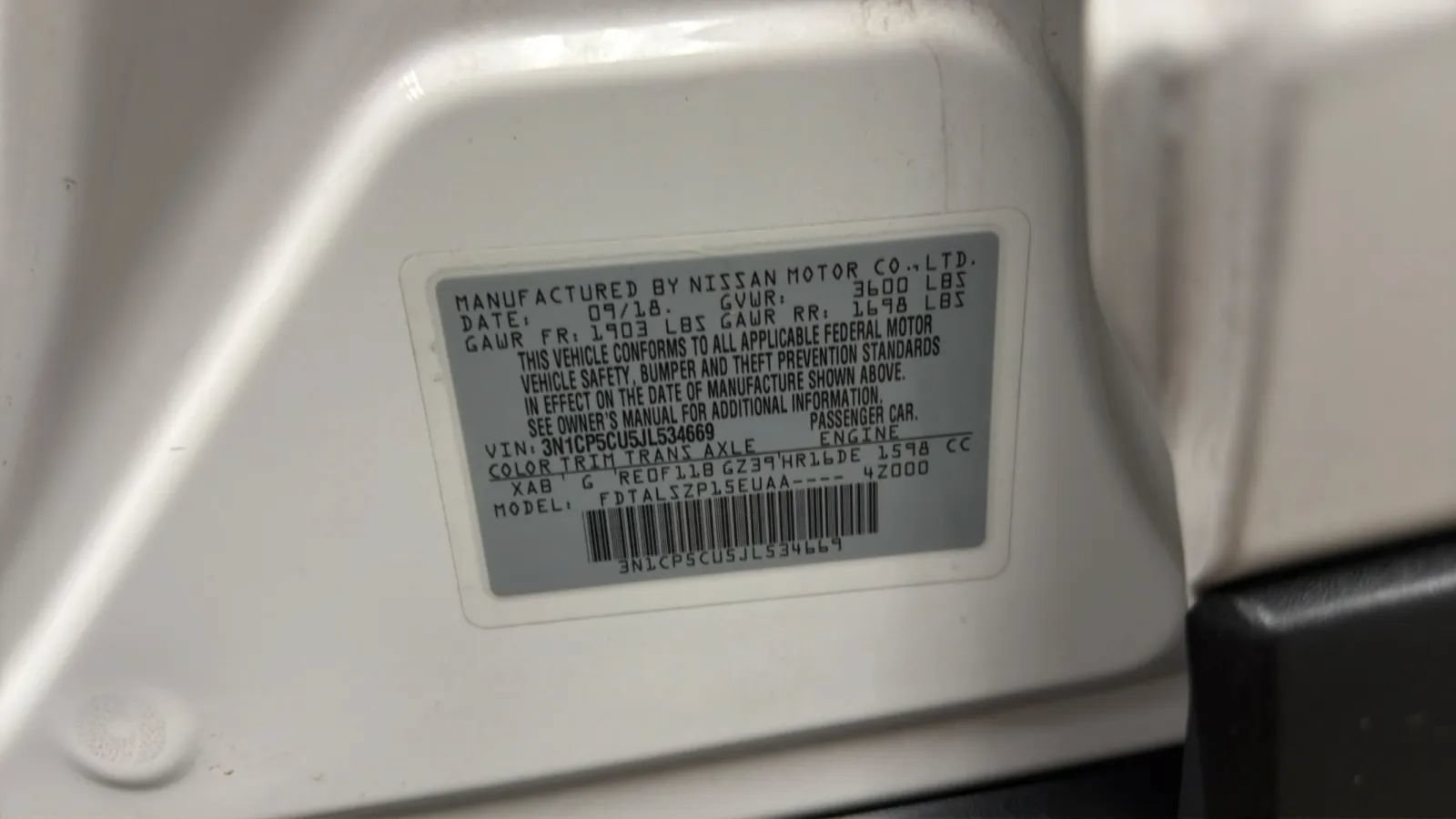 Used 2018 Nissan Kicks SV FWD image 24