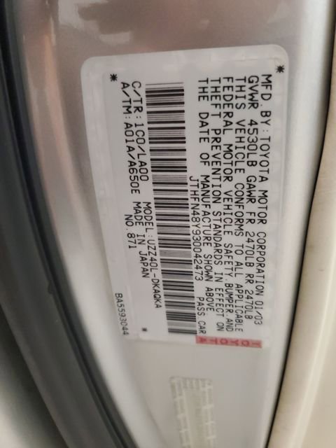 Used 2003 Lexus SC 430 Convertible image 31