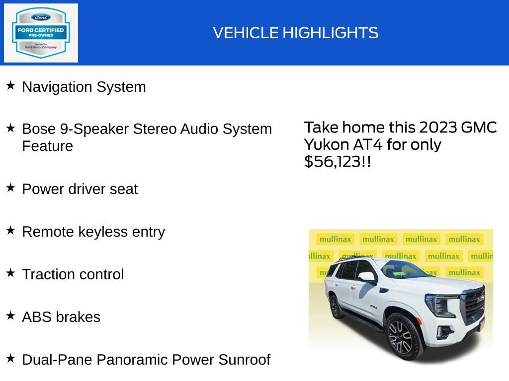 Used 2023 GMC Yukon AT4 AWD/4WD image 18