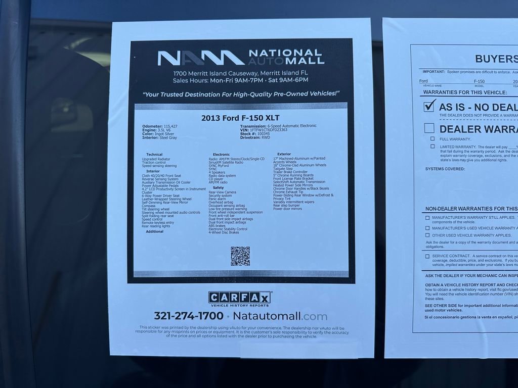 Used 2013 Ford F150 XLT w/ Luxury Equipment Group image 47