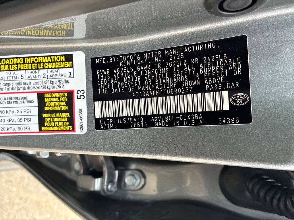 New 2026 Toyota Camry SE image 47