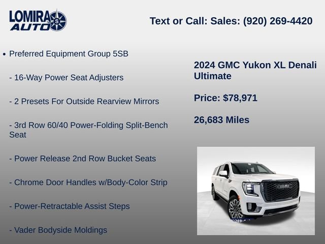 Used 2024 GMC Yukon XL Denali Ultimate AWD/4WD image 8