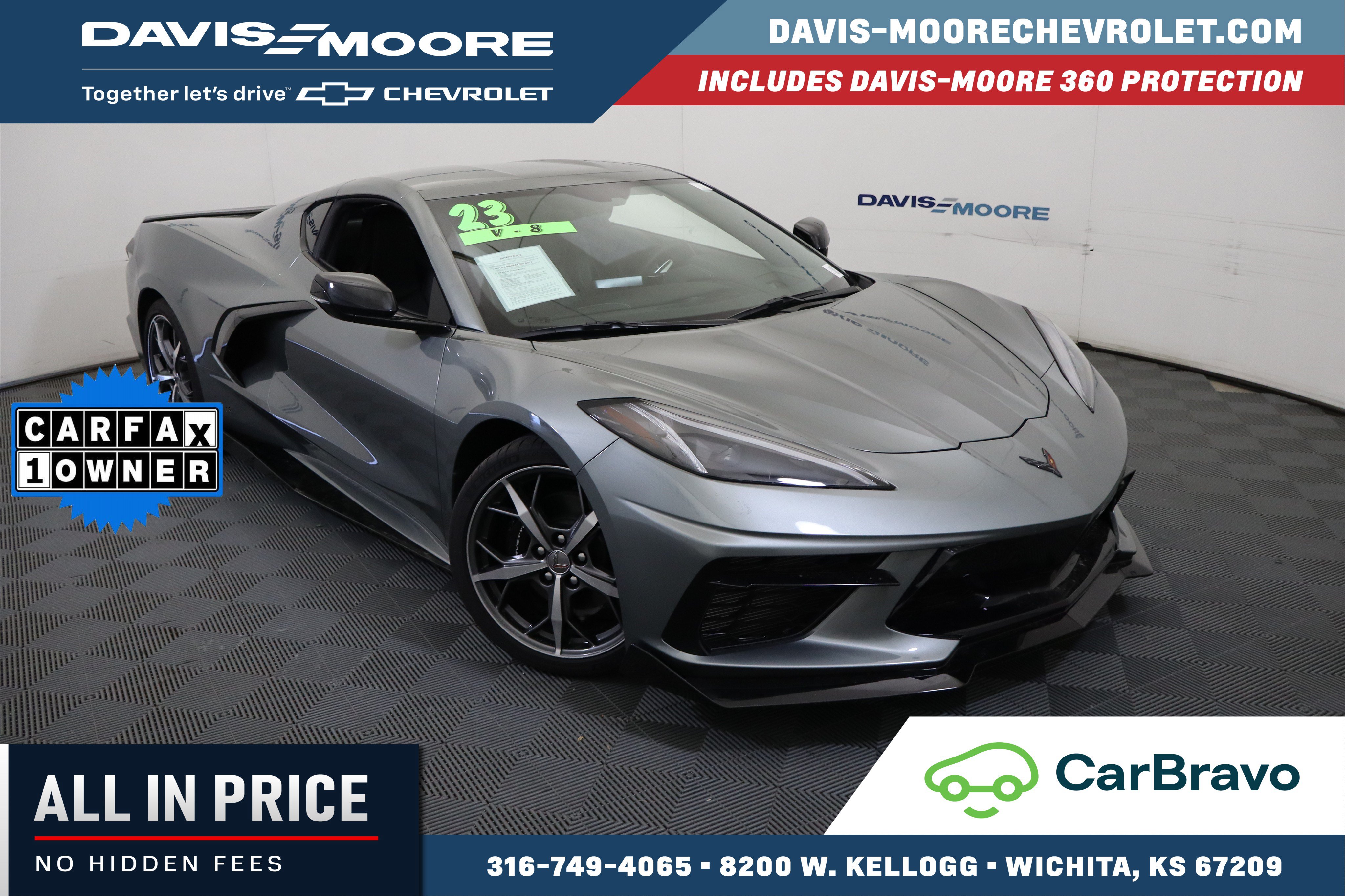 Certified 2023 Chevrolet Corvette Stingray Preferred Cpe w/ 2LT