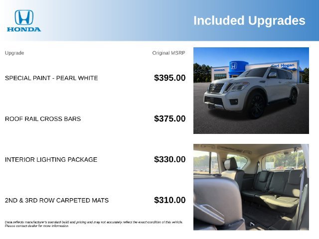 Used 2018 Nissan Armada Platinum w/ Interior Lighting Package RWD image 3