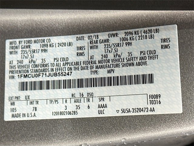 Used 2018 Ford Escape S image 28