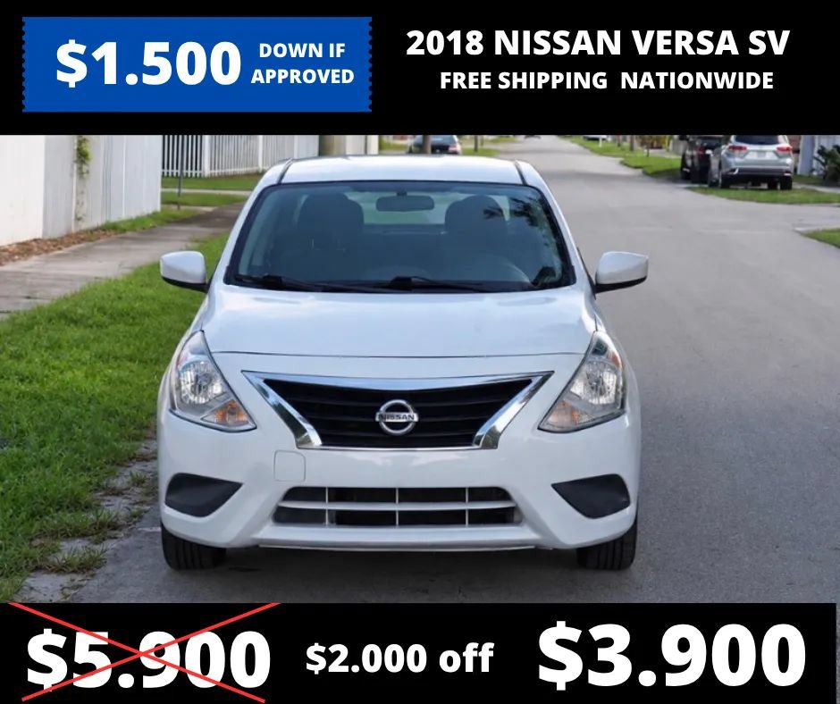 Used 2018 Nissan Versa SV FWD image 2