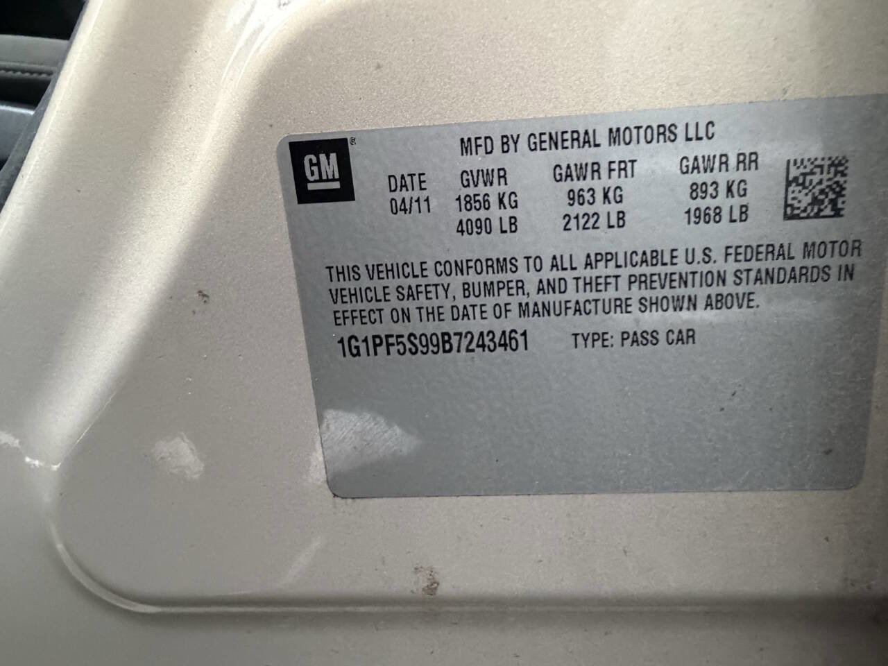 Used 2011 Chevrolet Cruze LT image 10