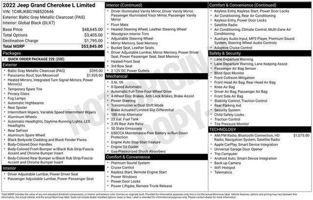 Used 2022 Jeep Grand Cherokee L Limited image 10