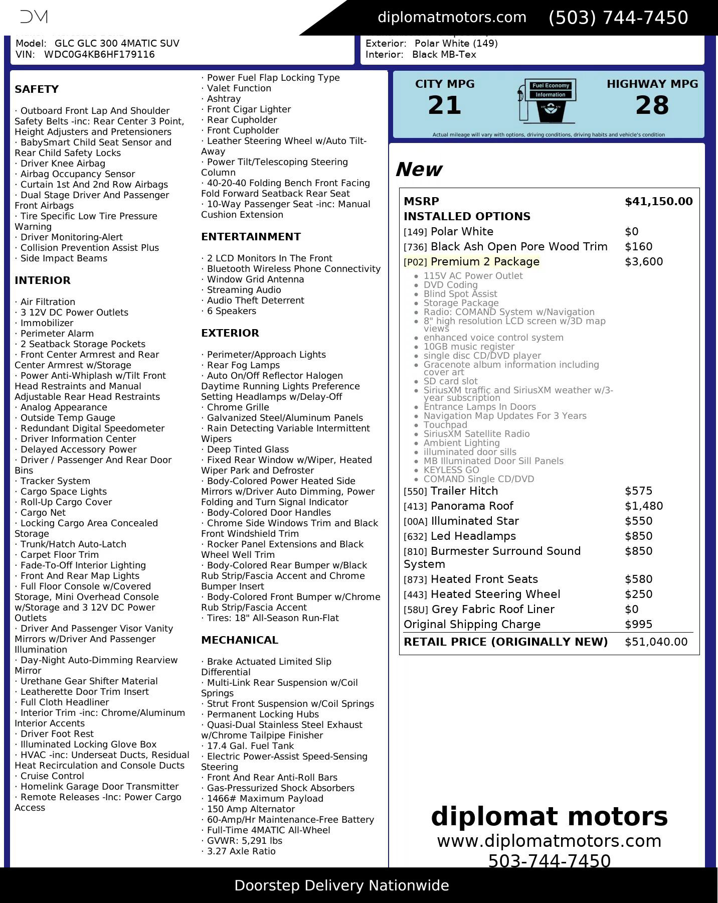 Used 2017 Mercedes-Benz GLC 300 4MATIC image 2