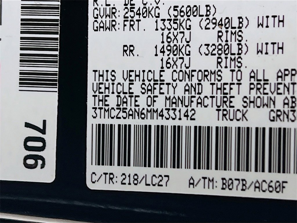 Certified 2021 Toyota Tacoma TRD Off-Road w/ TRD Premium Off Road Package image 29