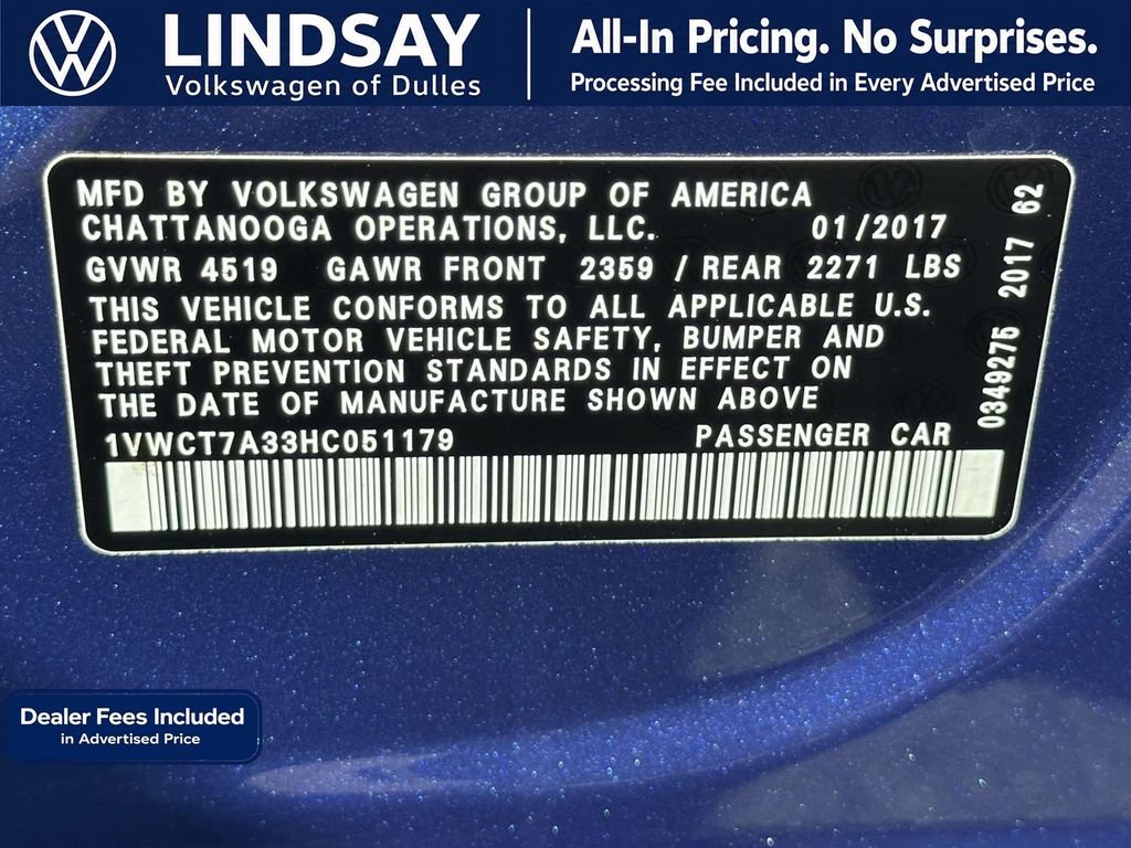 Used 2017 Volkswagen Passat 1.8T SEL Premium FWD image 26