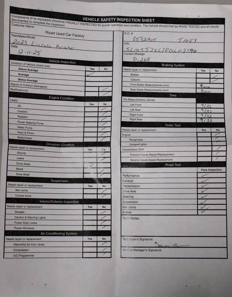 Used 2023 Lincoln Aviator Reserve w/ Class IV Trailer Tow Package image 7