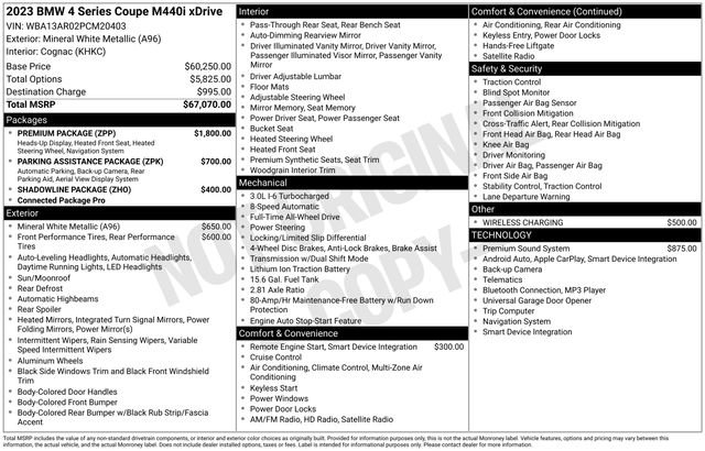 Certified 2023 BMW 440i xDrive Coupe w/ Premium Package image 6