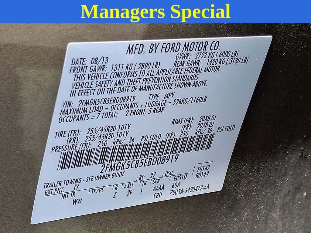 Used 2014 Ford Flex SEL w/ Equipment Group 202A FWD image 27