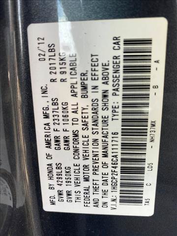 Used 2012 Honda Accord LX image 15