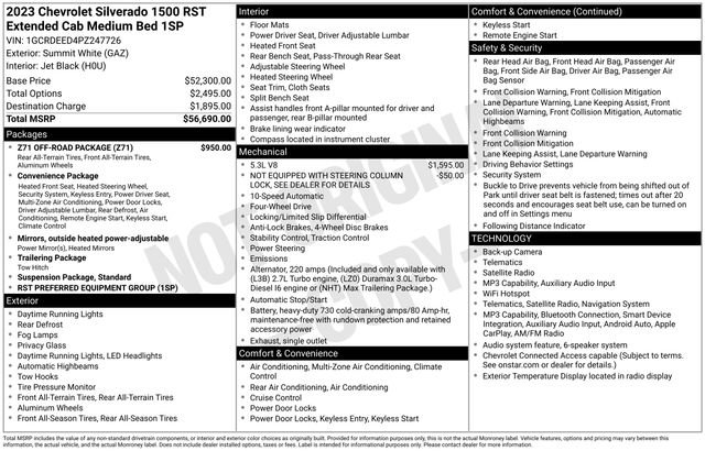 Used 2023 Chevrolet Silverado 1500 RST w/ Z71 Off-Road Package AWD/4WD image 34