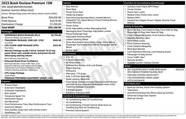 Used 2023 Buick Enclave Premium w/ Experience Buick Package image 20