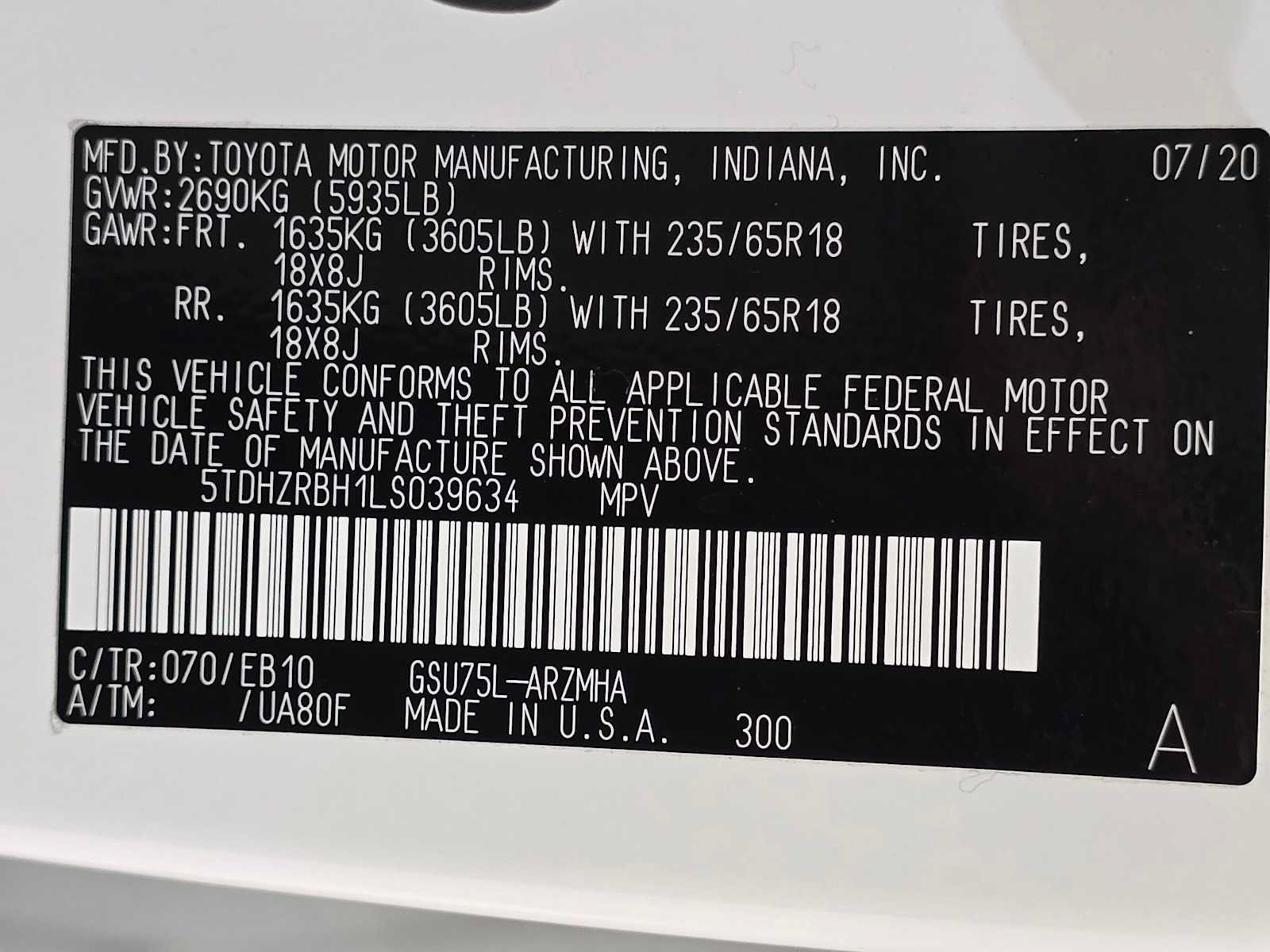 Certified 2020 Toyota Highlander XLE AWD/4WD image 32