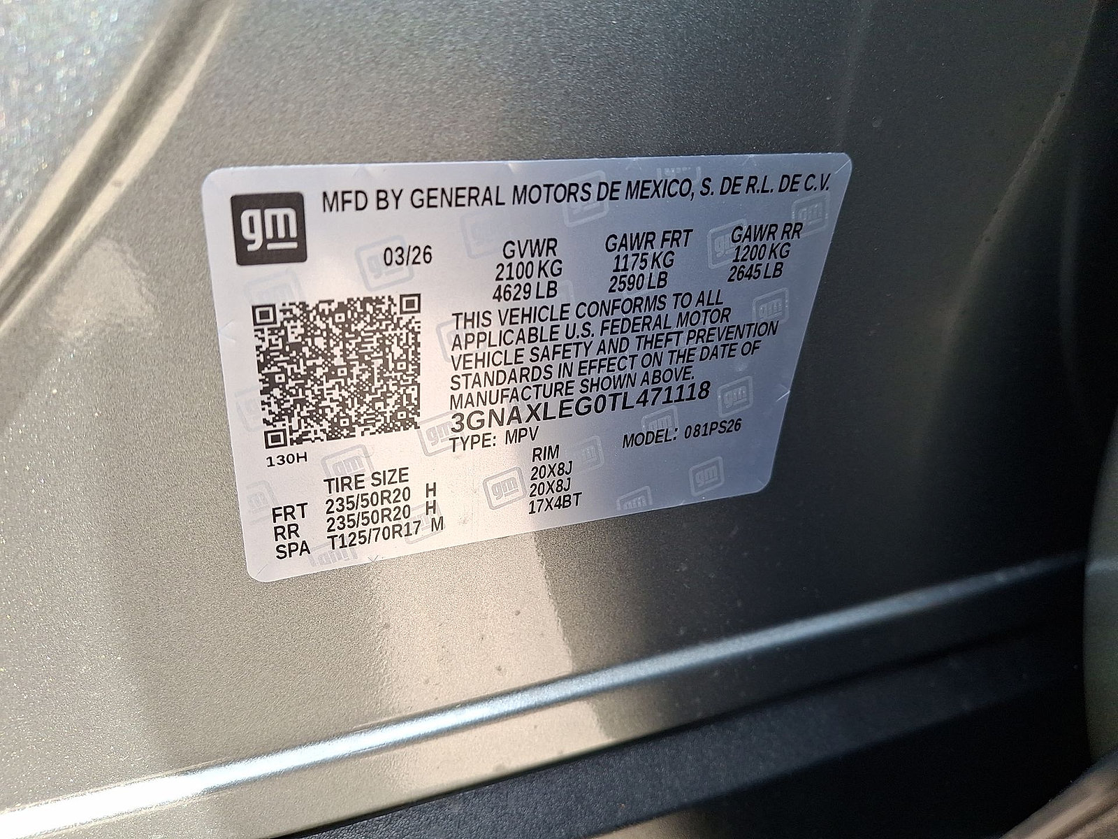 New 2026 Chevrolet Equinox RS w/ LPO, Floor Liner Package FWD image 18