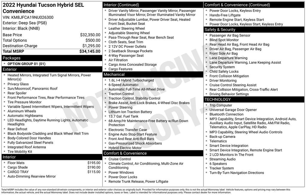 Used 2022 Hyundai Tucson SEL AWD/4WD image 13