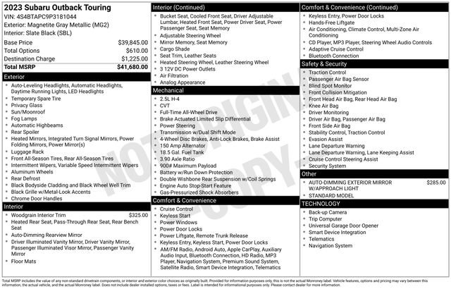 Used 2023 Subaru Outback Touring image 20
