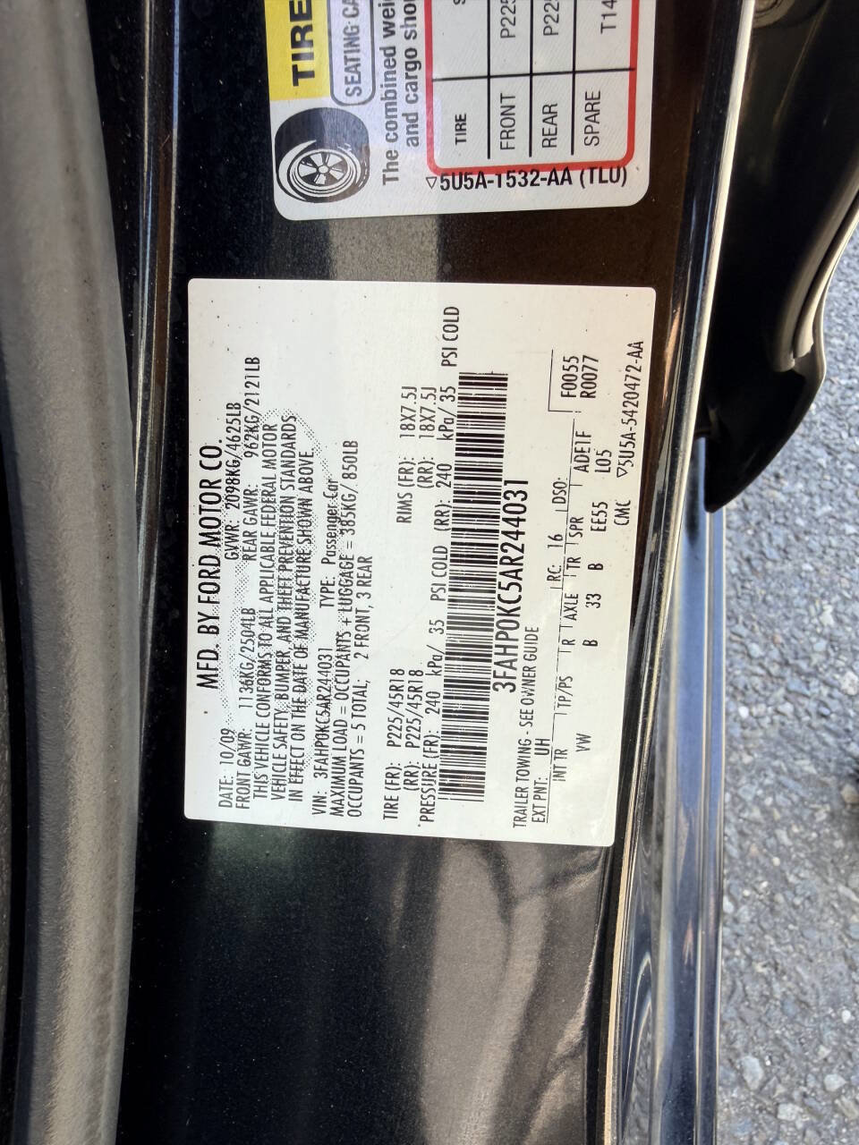 Used 2010 Ford Fusion Sport FWD image 7