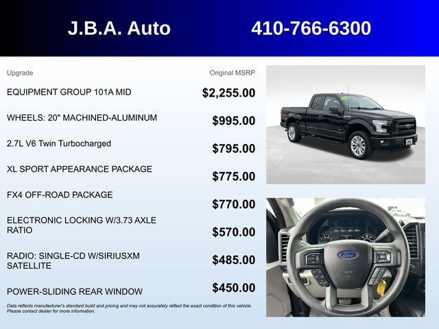 Used 2016 Ford F150 XL w/ Equipment Group 101A Mid AWD/4WD image 5