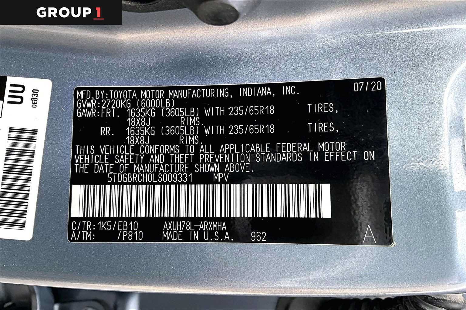 Certified 2020 Toyota Highlander XLE AWD/4WD image 37