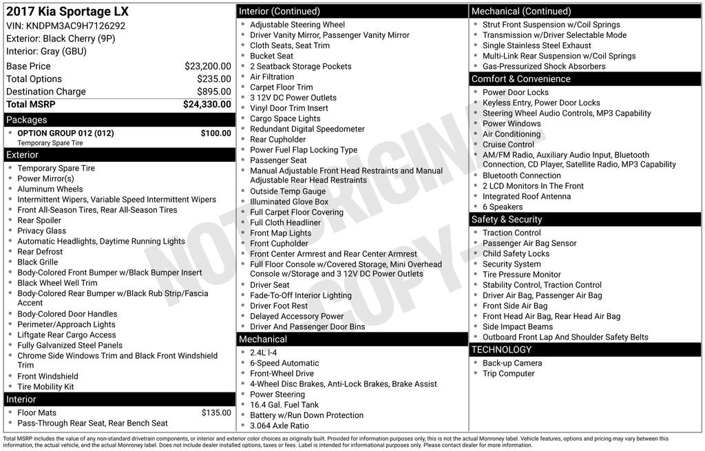 Used 2017 Kia Sportage LX w/ Option Group 012 FWD image 39