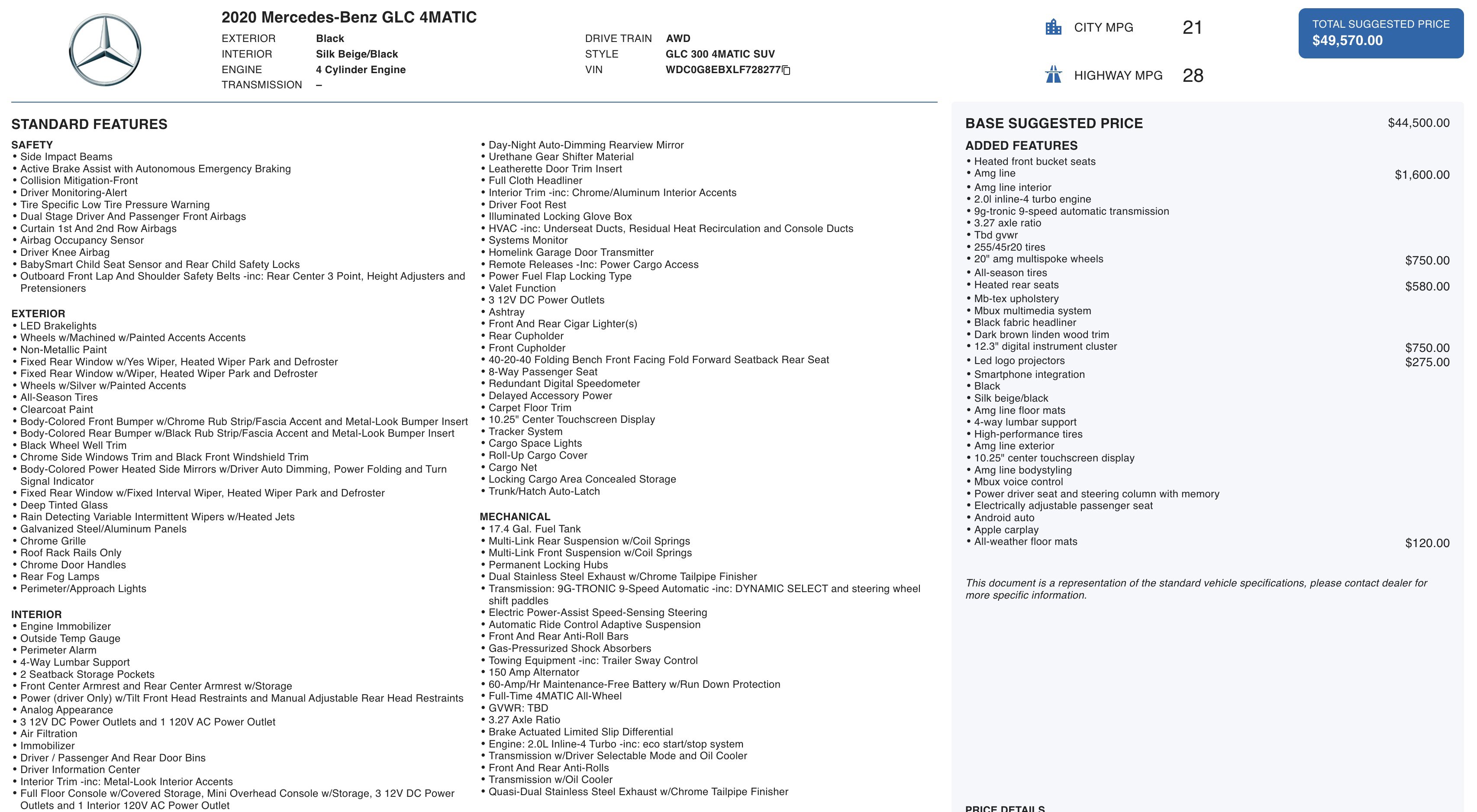 Used 2020 Mercedes-Benz GLC 300 4MATIC image 5