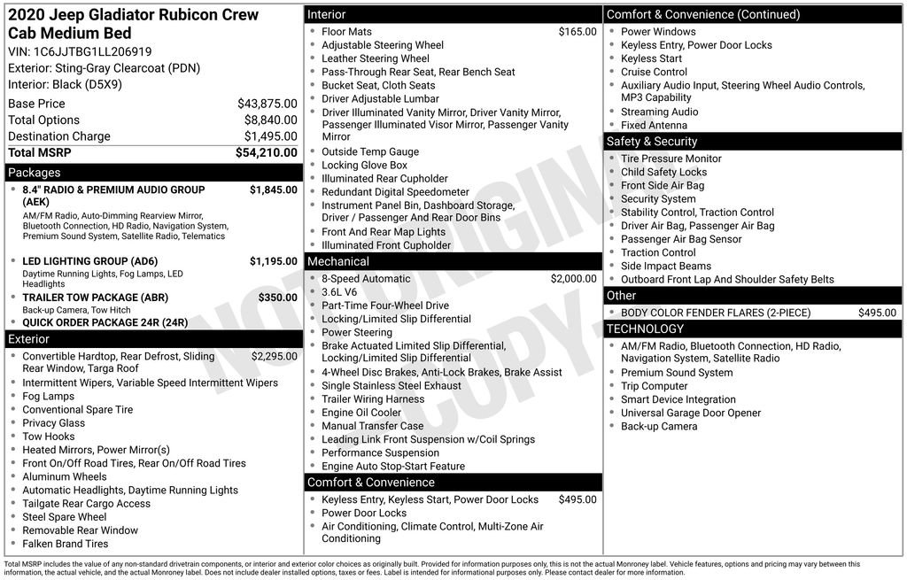 Used 2020 Jeep Gladiator Rubicon image 43