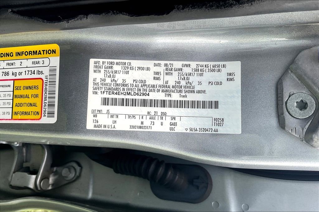 Used 2021 Ford Ranger XLT w/ Equipment Group 301A Mid image 20