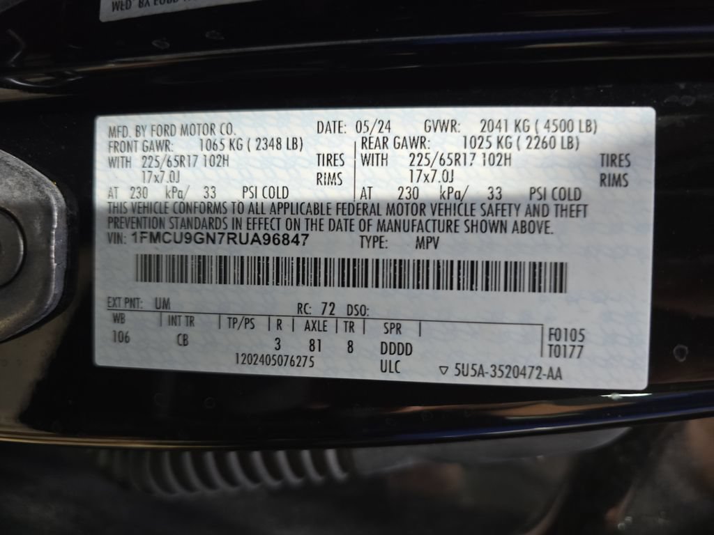 Used 2024 Ford Escape Active AWD/4WD image 35