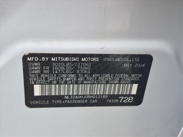 Used 2024 Mitsubishi Mirage ES FWD image 24