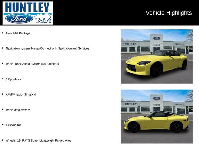 Used 2024 Nissan Z Performance w/ Floor Mat Package RWD image 2